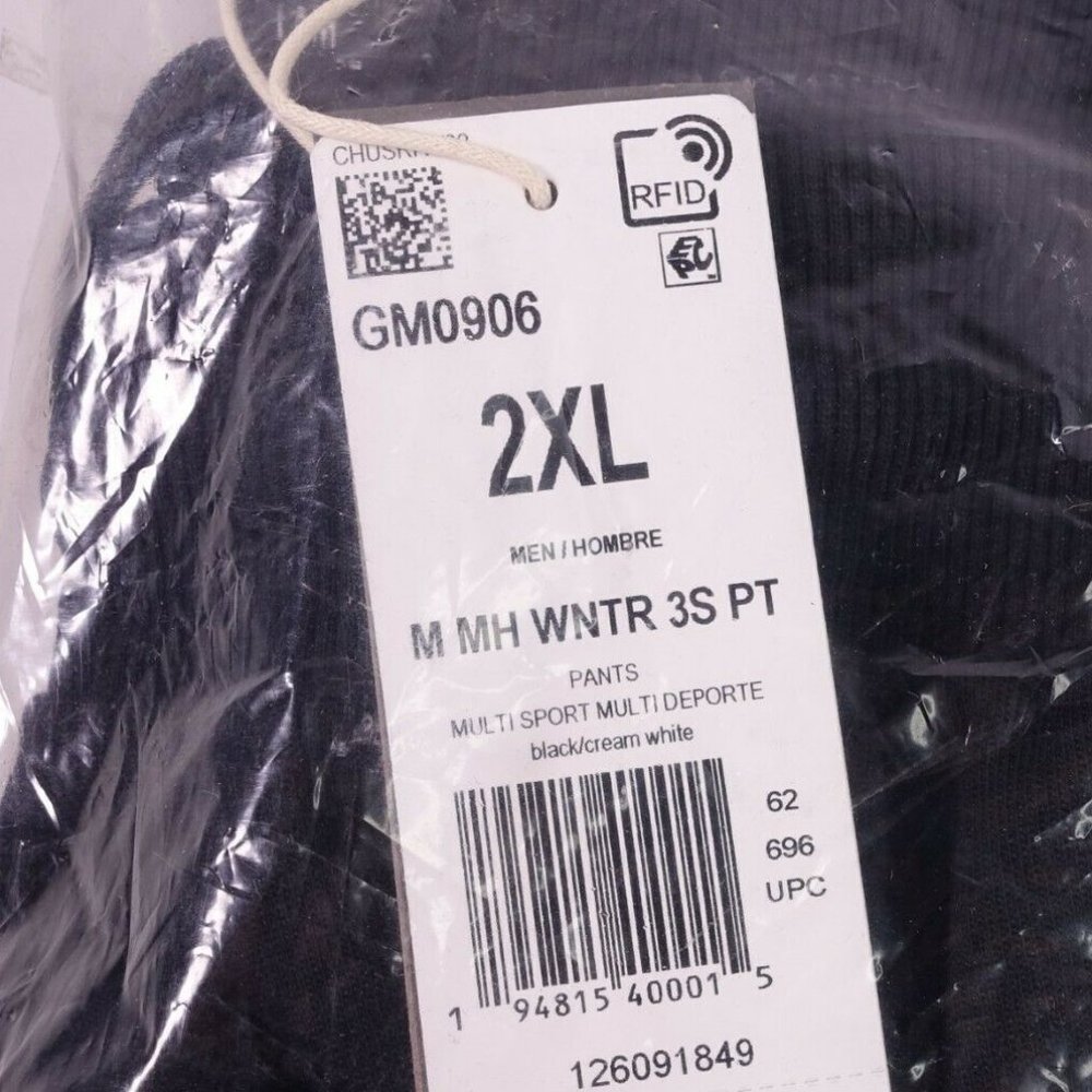 NEW adidas Winter 3-Stripes Pants GM0906 Black - Picture 12 of 12